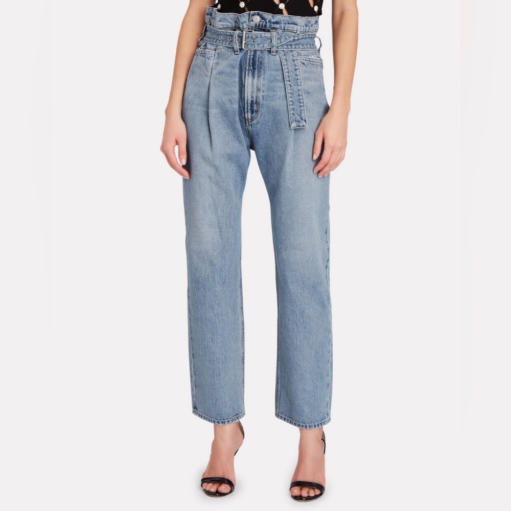 Agolde reworked 90s ultra highrise paper bag jeans